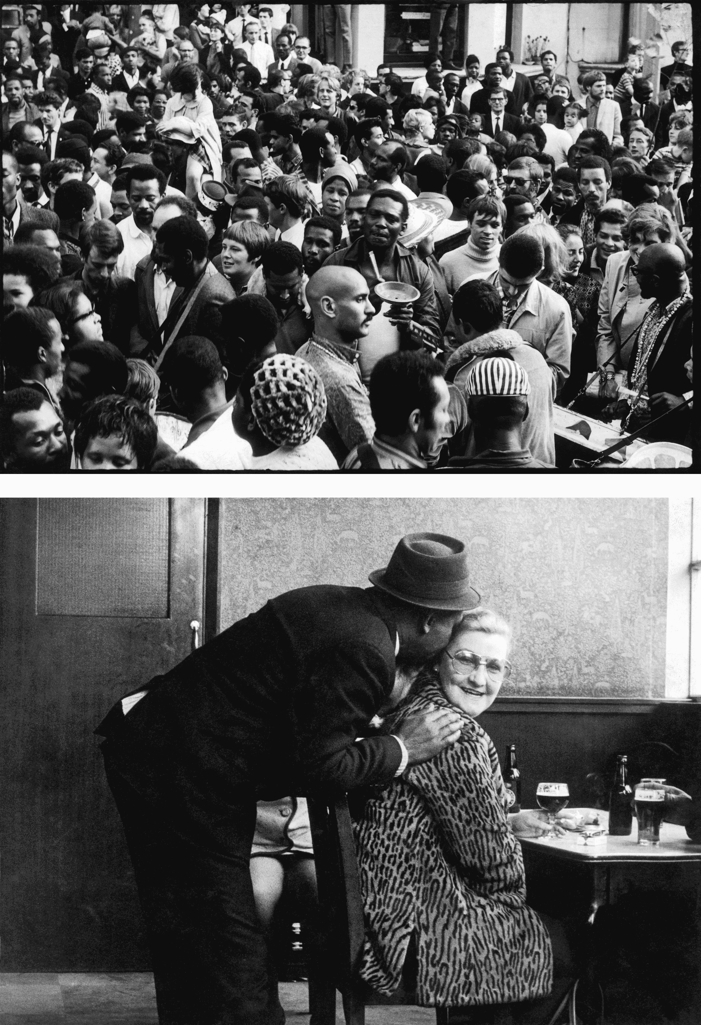 (T) The first Notting Hill Carnival, 1978 (B) The Piss House Pub, 1969 // © Charlie Phillips / www.nickyakehurst.com