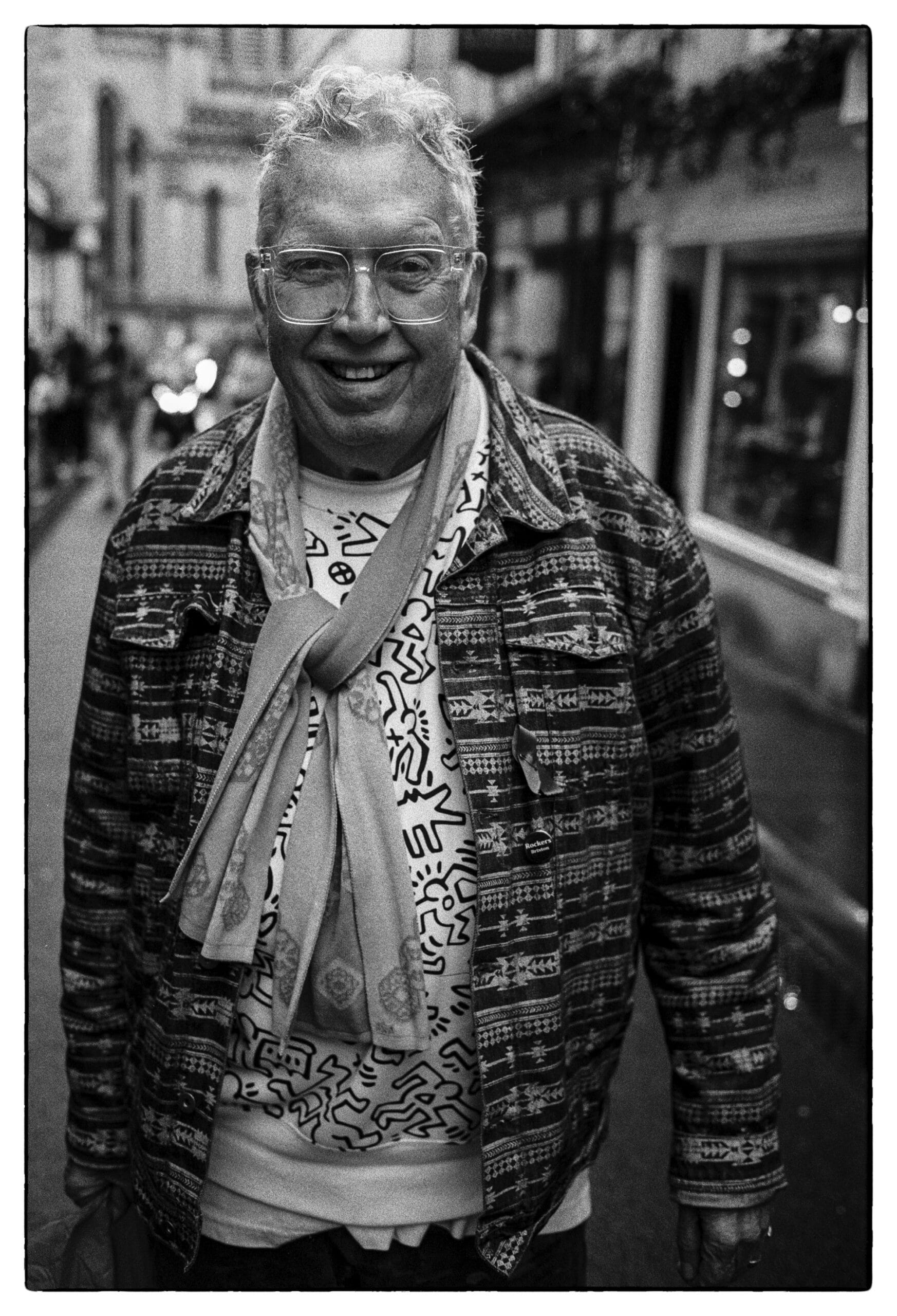 Ted: "Show them my Keith Haring jumper. My generation fought for this freedom" // 📸 : David Collyer