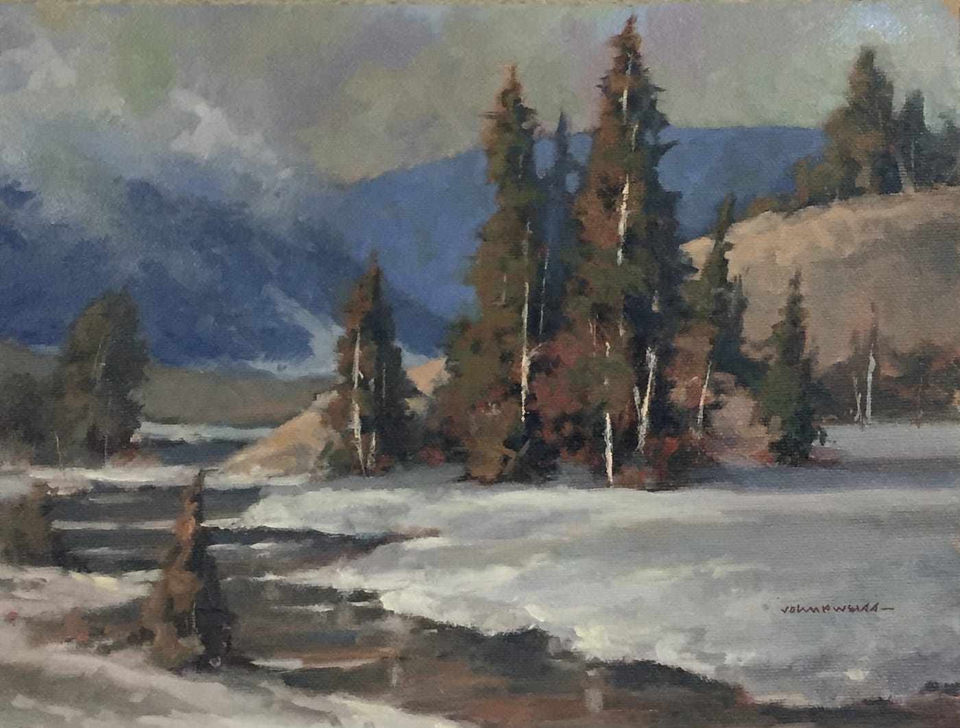 One of John P Weiss' landscape paintings